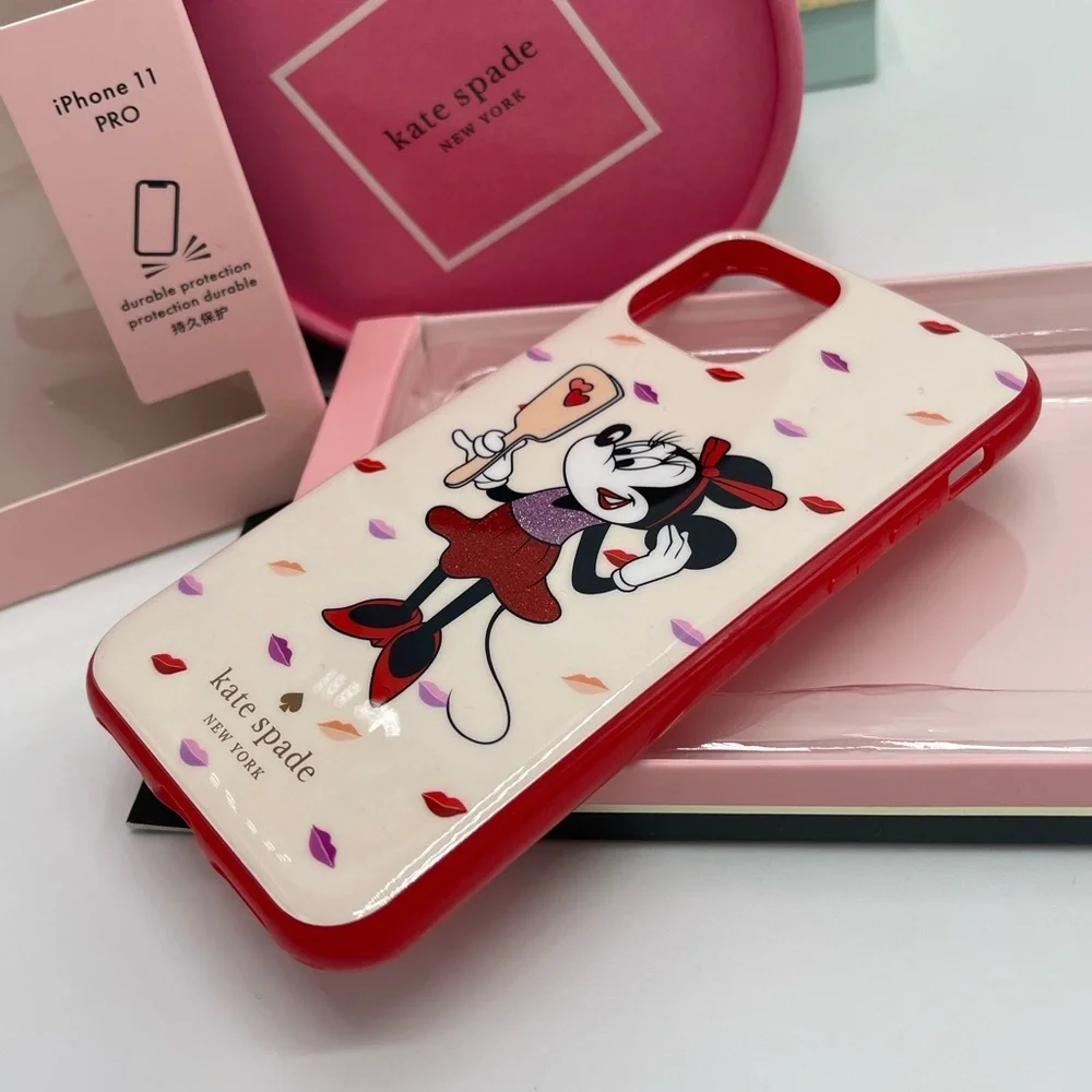 Kate Spade & Disney Minnie Mouse Iphone 11 PRO Case In Box Color Palevelmulti